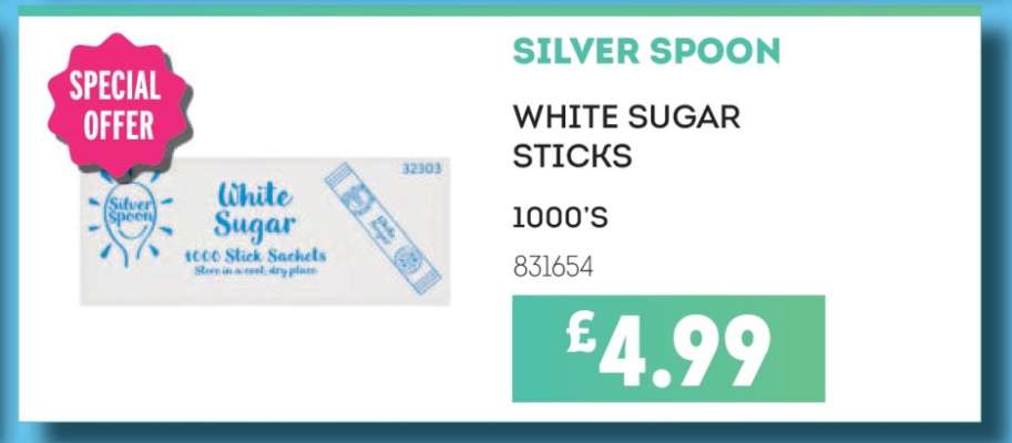 SILVER SPOON WHITE SUGAR STICKS