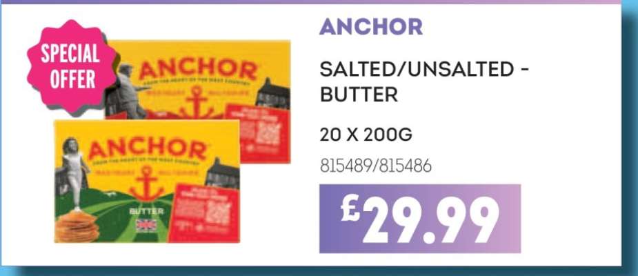 ANCHOR SALTED/UNSALTED BUTTER