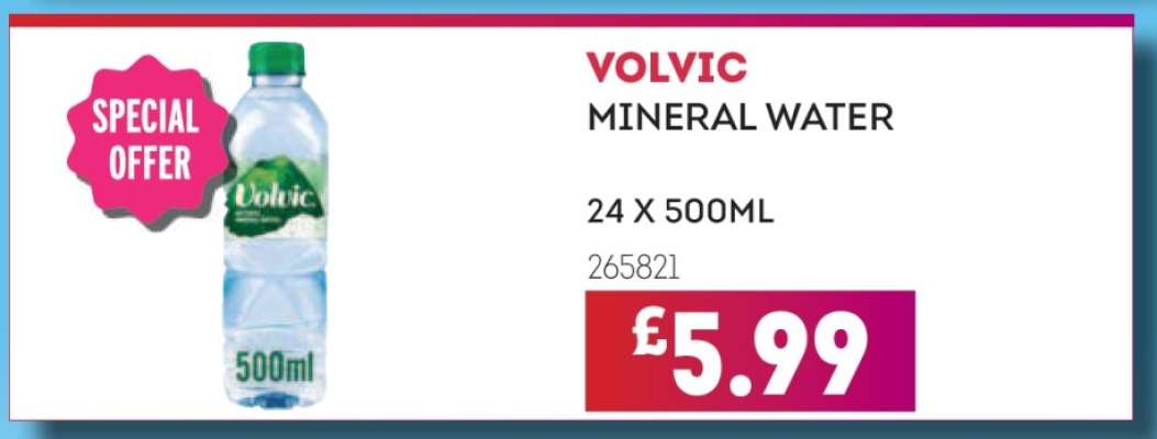 VOLVIC MINERAL WATER