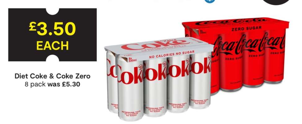 Diet Coke & Coke Zero 8 pack