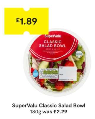 SuperValu Classic Salad Bowl