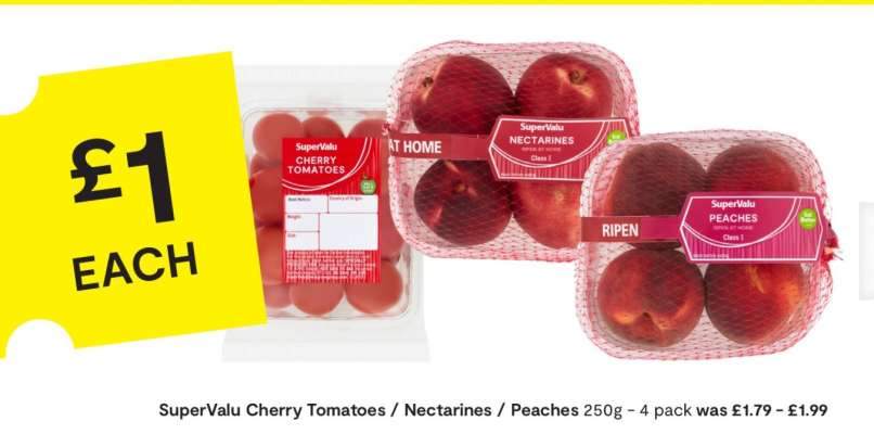 SuperValu Cherry Tomatoes / Nectarines / Peaches