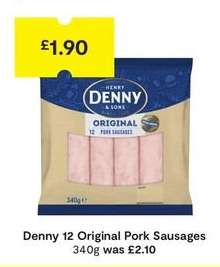Denny 12 Original Pork Sausages