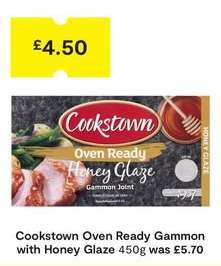 Cookstown Oven Ready Gammon with Honey Glaze 450g