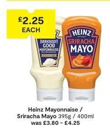 Heinz Mayonnaise / Sriracha Mayo