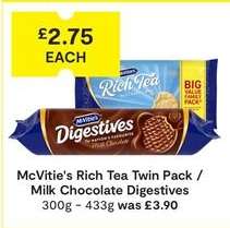 McVitie's Rich Tea Twin Pack / Milk Chocolate Digestives