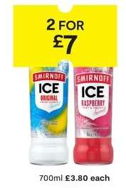 Smirnoff Ice Original & Raspberry