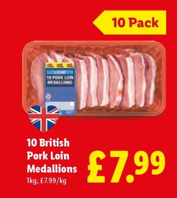 10 British Pork Loin Medallions