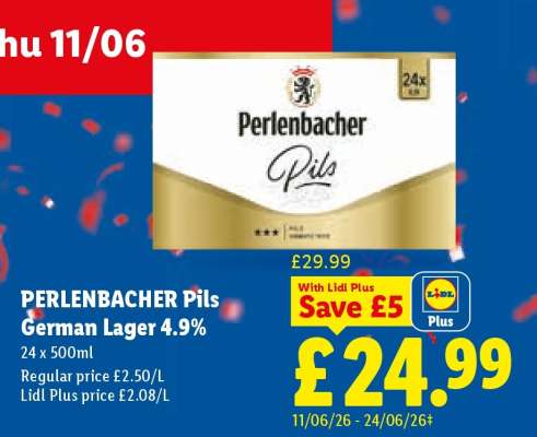 PERLENBACHER Pils German Lager 4.9%