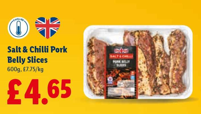 Salt & Chilli Pork Belly Slices