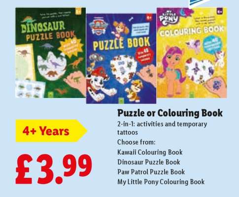 Puzzle or Colouring Book