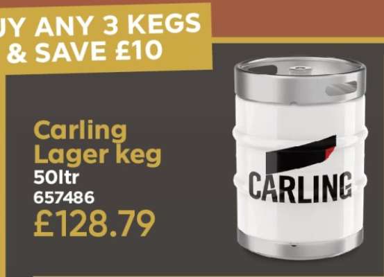Carling Lager keg