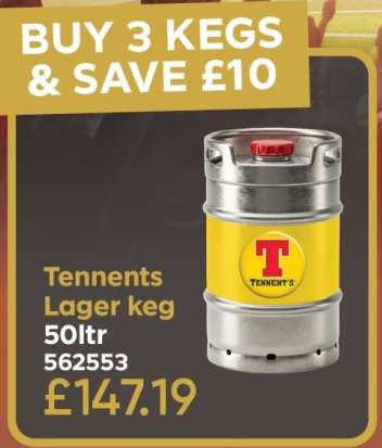 Tennents Lager keg