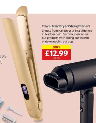 Travel Hair Dryer/Straighteners