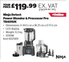 Ninja Detect Power Blender & Processor Pro TB401UK