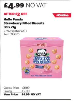 Hello Panda Strawberry Filled Biscuits