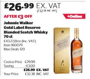 Johnnie Walker Gold Label Reserve Blended Scotch Whisky 70 cl