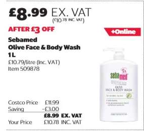 Sebamed Olive Face & Body Wash 1L