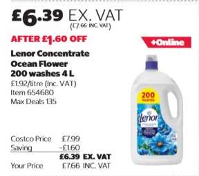 Lenor Concentrate Ocean Flower 200 washes 4 L