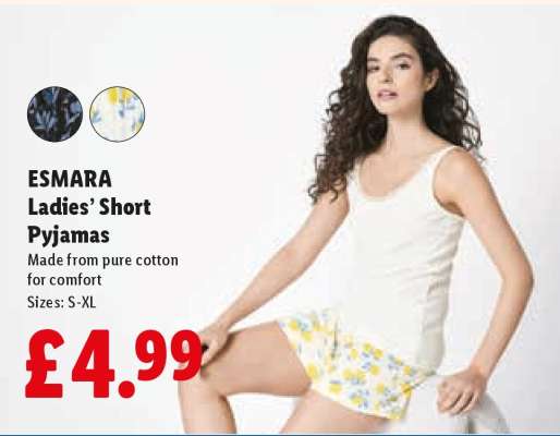ESMARA Ladies’ Short Pyjamas