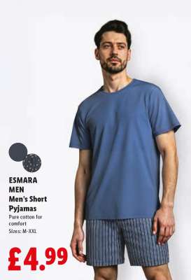 ESMARA MEN Men’s Short Pyjamas