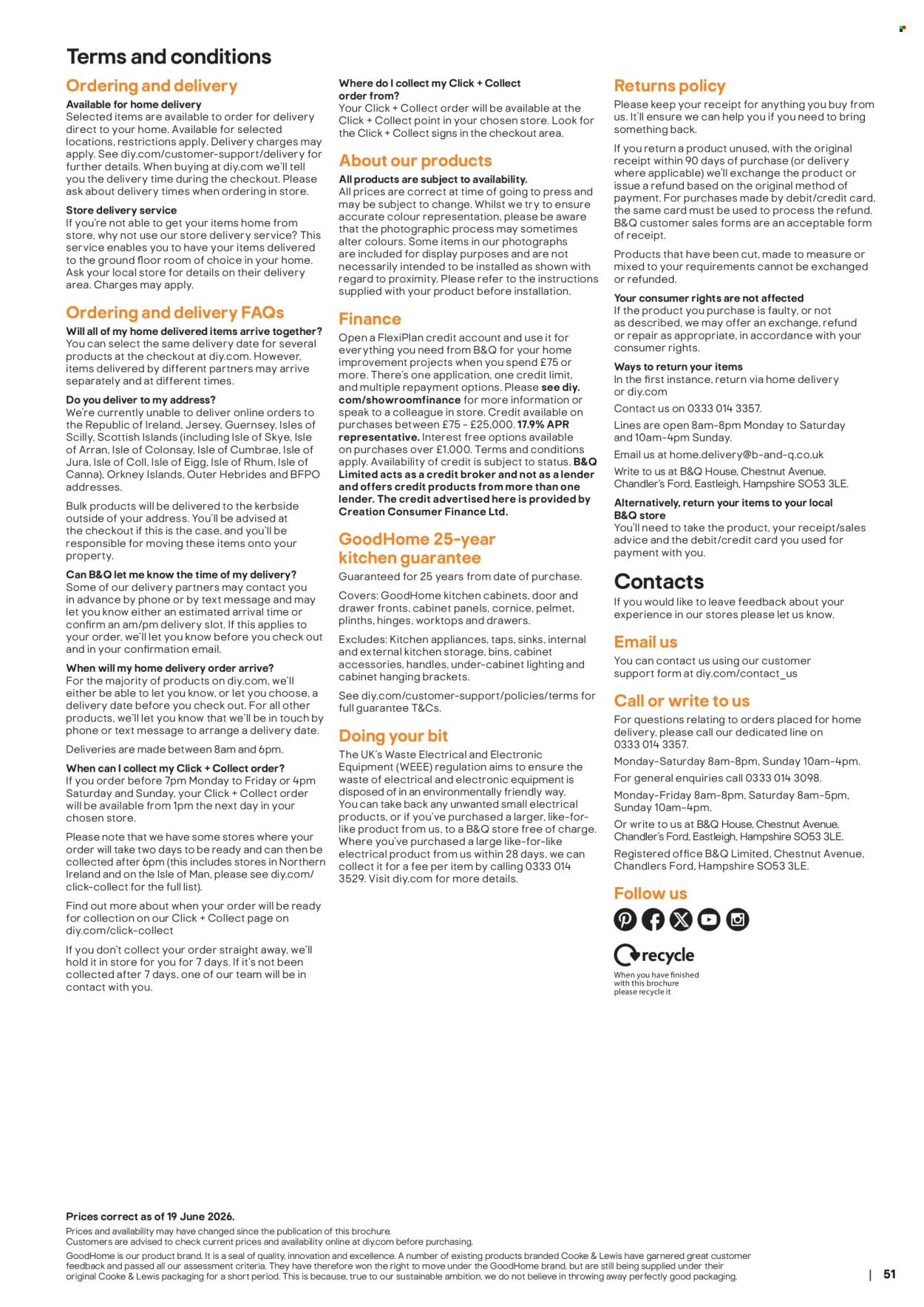 B&Q offer. Page 51