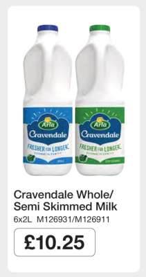 Cravendale Whole/Semi Skimmed Milk
