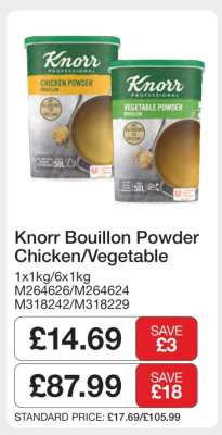 Knorr Bouillon Powder Chicken/Vegetable