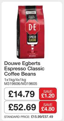 Douwe Egberts Espresso Classic Coffee Beans