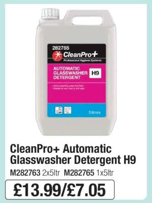 CleanPro+ Automatic Glasswasher Detergent H9