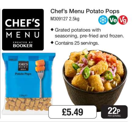 Chef’s Menu Potato Pops