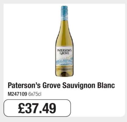 Paterson’s Grove Sauvignon Blanc