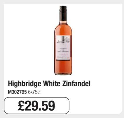 Highbridge White Zinfandel