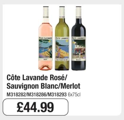 Côte Lavande Rosé/Sauvignon Blanc/Merlot