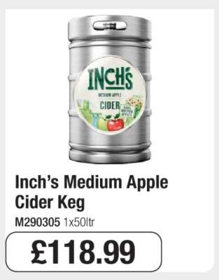 Inch’s Medium Apple Cider Keg