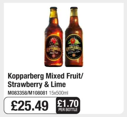 Kopparberg Mixed Fruit/Strawberry & Lime