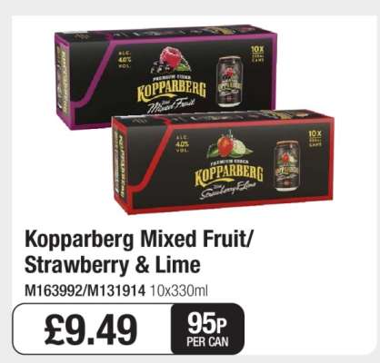 Kopparberg Mixed Fruit/Strawberry & Lime