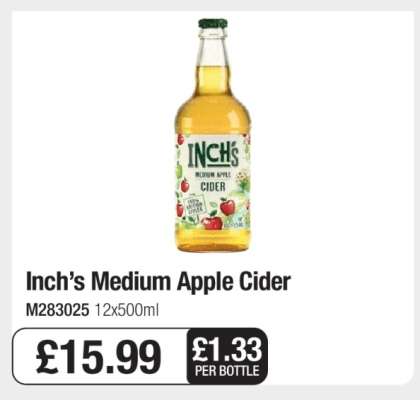 Inch's Medium Apple Cider