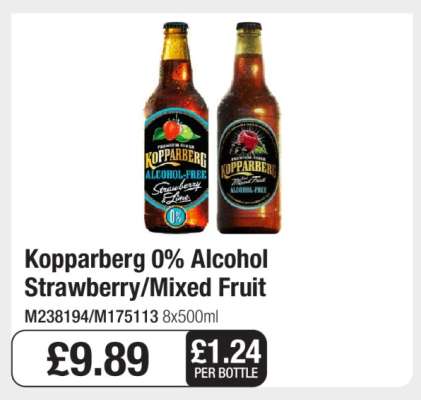 Kopparberg 0% Alcohol Strawberry/Mixed Fruit