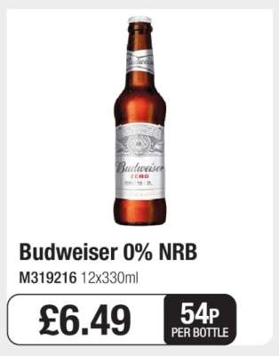Budweiser 0% NRB