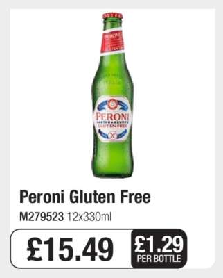 PERONI GLUTEN FREE