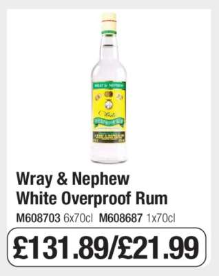 Wray & Nephew White Overproof Rum