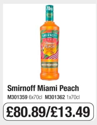 Smirnoff Miami Peach