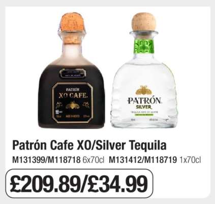 Patrón Cafe XO/Silver Tequila
