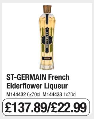 ST GERMAIN French Elderflower Liqueur