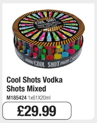 Cool Shots Vodka Shots Mixed