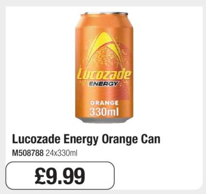 Lucozade Energy Orange Can