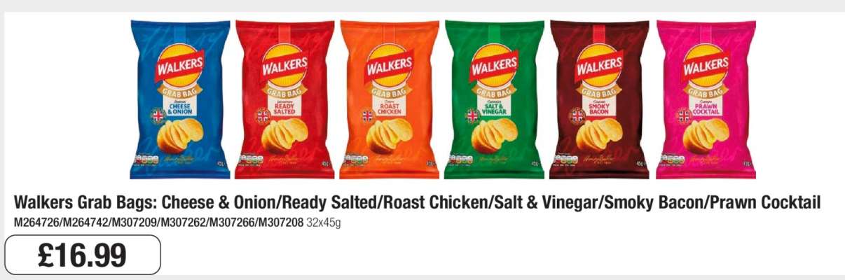 Walkers Grab Bags