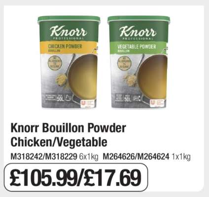 Knorr Bouillon Powder Chicken/Vegetable