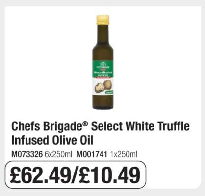 Chefs Brigade® Select White Truffle Infused Olive Oil